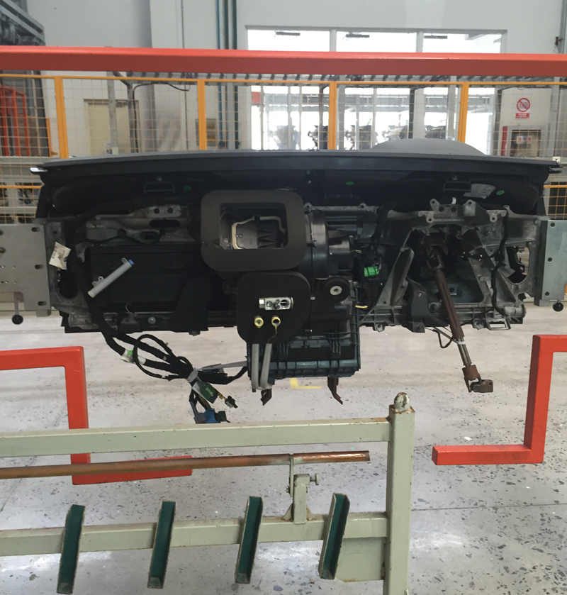 Instrument panel production line